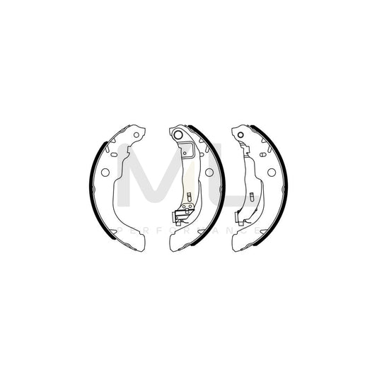 BOSCH 0 986 487 960 Brake Shoe Set | ML Performance Car Parts