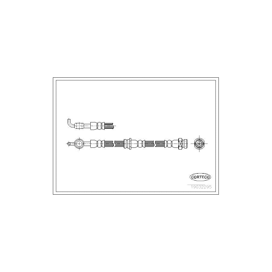 Corteco 19032295 Brake Hose For Mazda 626 | ML Performance UK