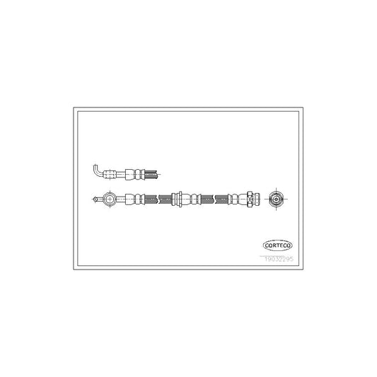 Corteco 19032295 Brake Hose For Mazda 626 | ML Performance UK