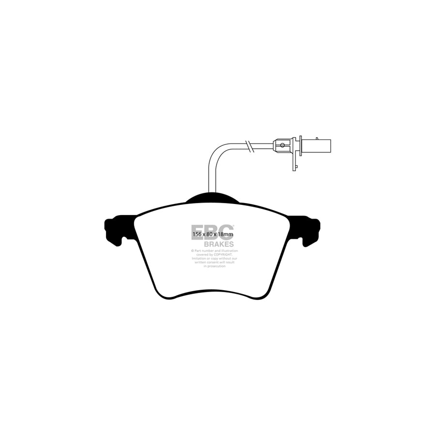 EBC DP1368 Ford Seat VW Ultimax Front Brake Pads - Girling/TRW Caliper 2 | ML Performance UK Car Parts