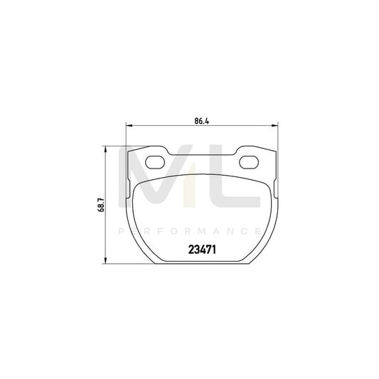 Brembo P 44 007 Brake Pad Set For Land Rover Defender Excl. Wear Warning Contact | ML Performance Car Parts