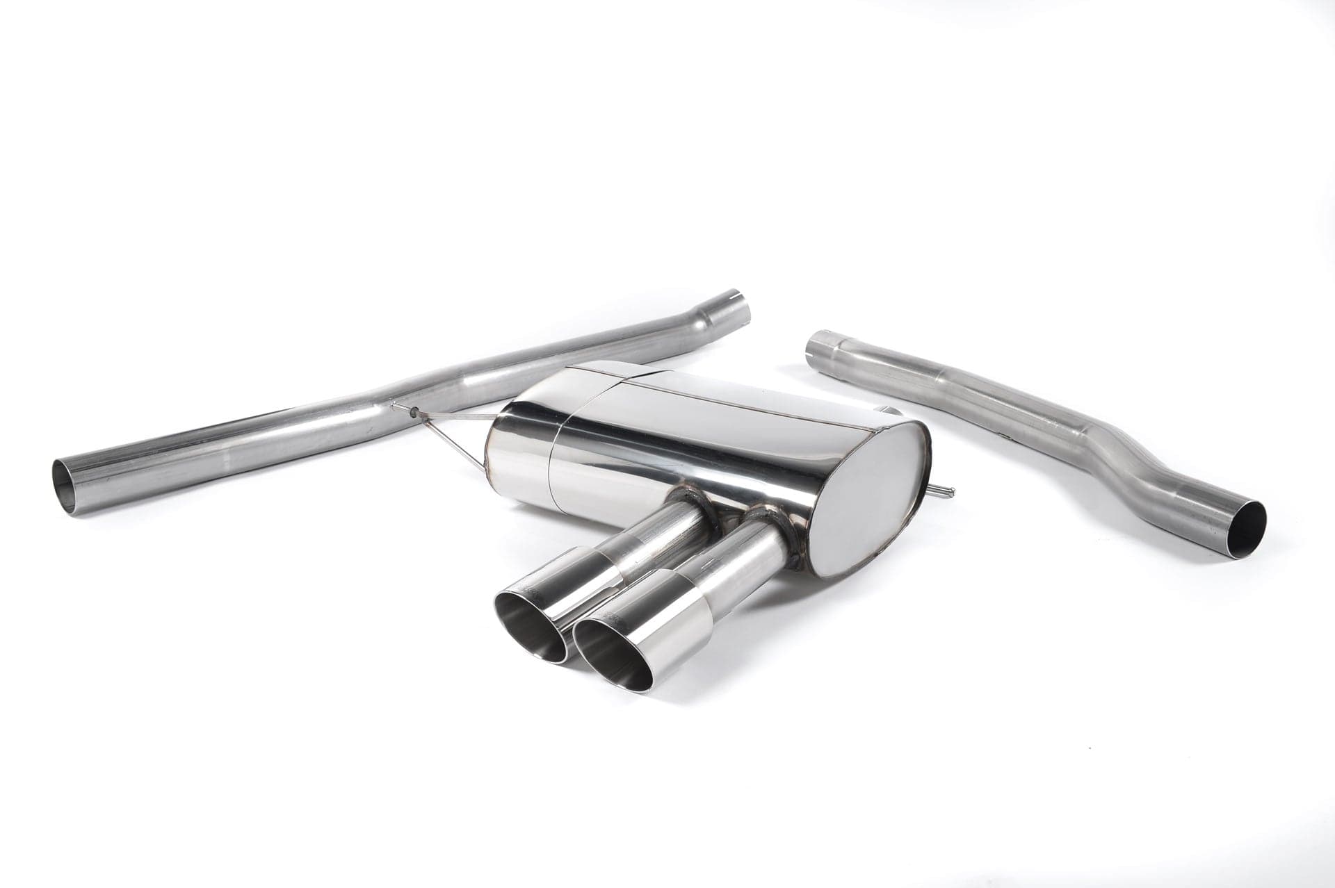 MillTek SSXM404 Mini F56 Cooper S Non-Resonated Cat-Back Exhaust with Polished Tips