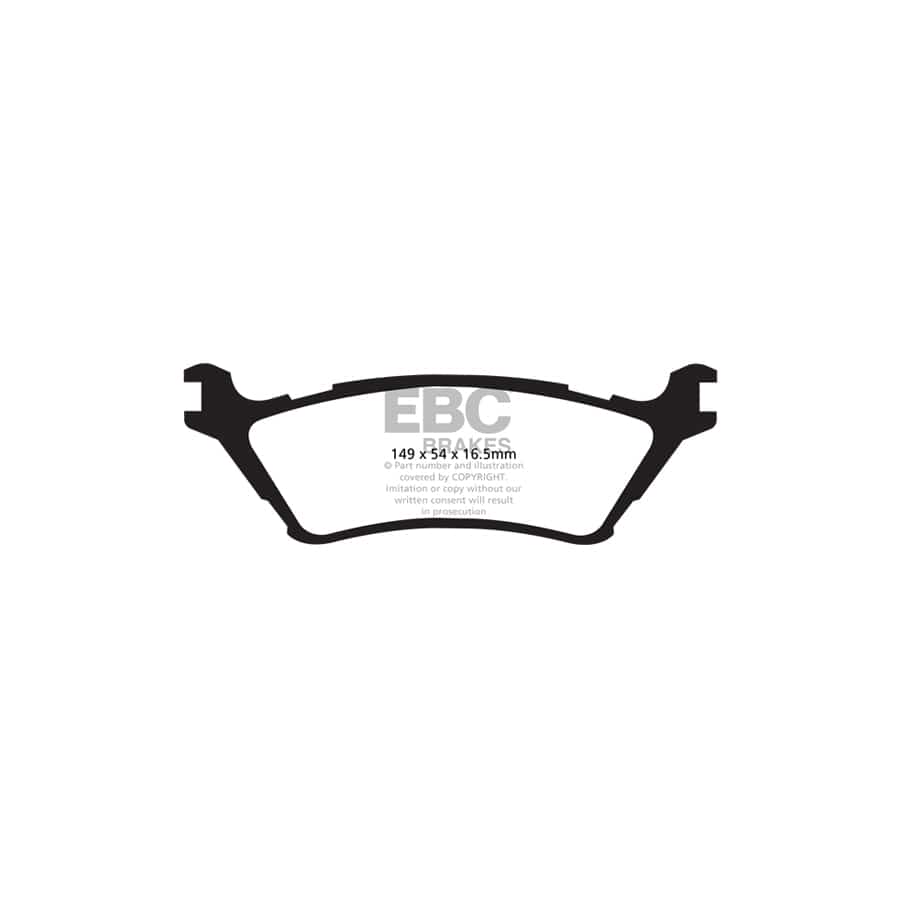 EBC PD01KR955 Ford F-150 Greenstuff Rear Brake Pad & Plain Disc Kit 2 | ML Performance UK Car Parts