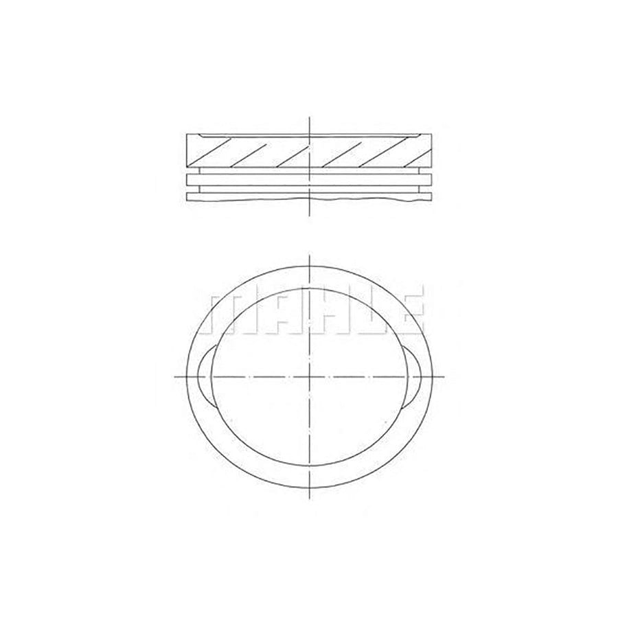 MAHLE ORIGINAL 640 42 00 Piston for NISSAN Micra I Hatchback (K10) 71 mm, with piston rings | ML Performance Car Parts