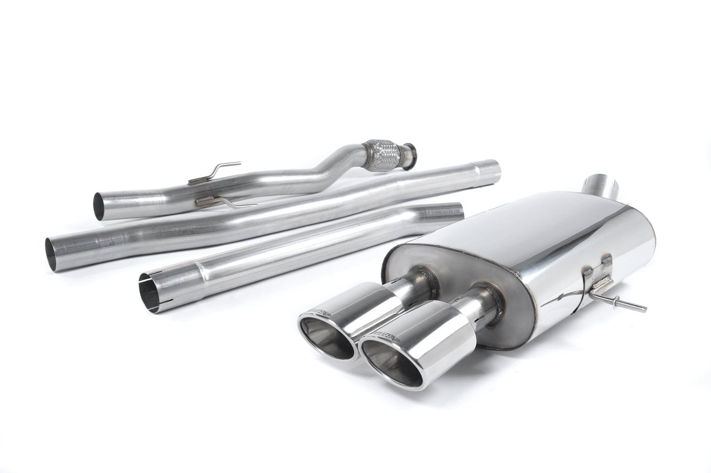 MillTek SSXM024 Mini R56 Cooper S Cat-Back Non-Resonated (Louder) with Twin Oval Tailpipes
