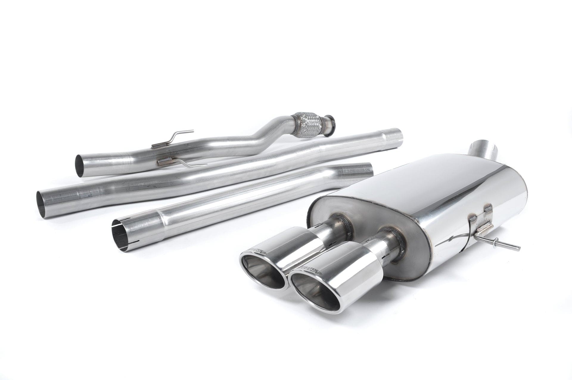 MillTek SSXM024 Mini R56 Cooper S Cat-Back Non-Resonated (Louder) with Twin Oval Tailpipes