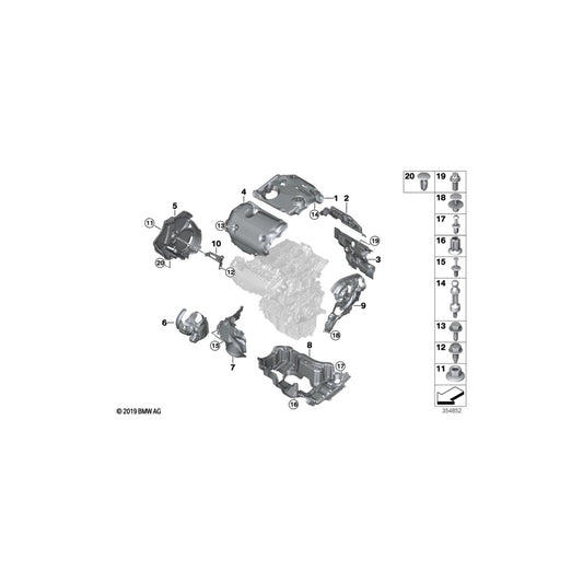 Genuine BMW 11148607056 Acoustic Cover For Cylinder Head (Inc. i8) | ML Performance UK Car Parts