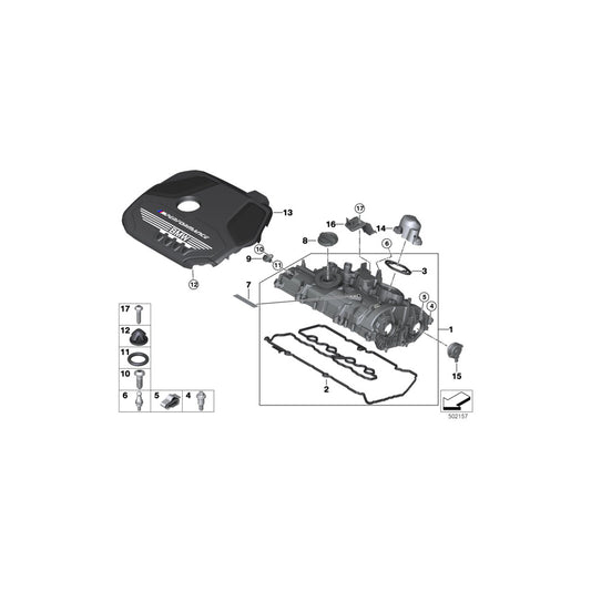 Genuine BMW 11148661683 F44 F39 F40 Engine Cover (Inc. M135iX, X2 M35iX & M235iX) | ML Performance UK Car Parts