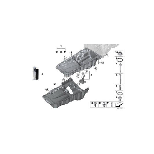 Genuine BMW 11148657310 G20 G32 G16 Acoustic Cover For Oil Pan (Inc. 745e, 740i & 840i) | ML Performance UK Car Parts