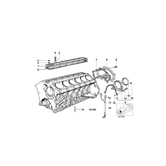 Genuine BMW 11148642763 E38 Cover (Inc. 750iLP, 750i & 750iLS) | ML Performance UK Car Parts