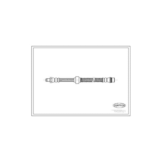 Corteco 19026521 Brake Hose For Citroën Xantia Hatchback (X1, X2) | ML Performance UK