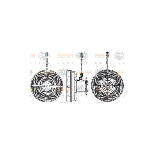 Hella 8MV 376 906-521 Fan Clutch