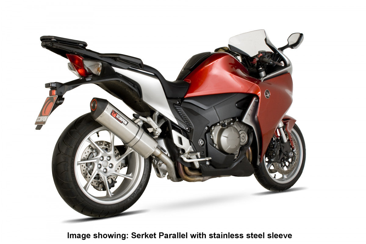 Scorpion RHA104TEO Honda VFR1200 Serket Parallel Slip-On - Titanium Sleeve | ML Performance UK UK