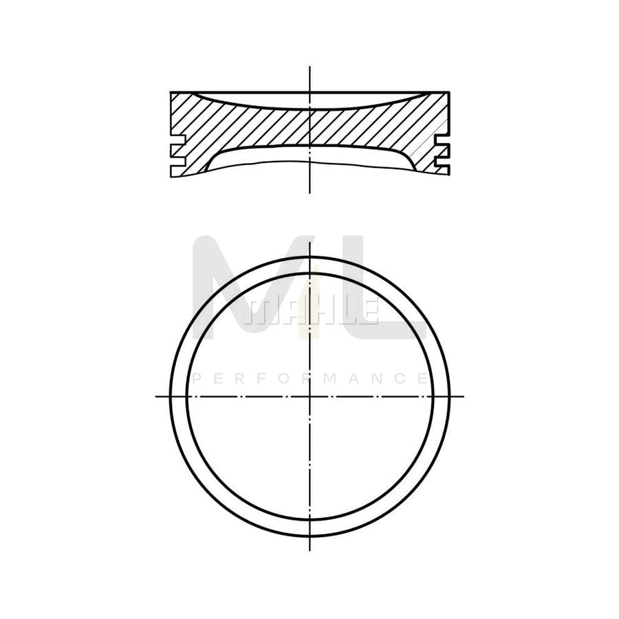 MAHLE ORIGINAL 479 46 02 Piston for SAAB 9000 91,0 mm, without cooling duct | ML Performance Car Parts