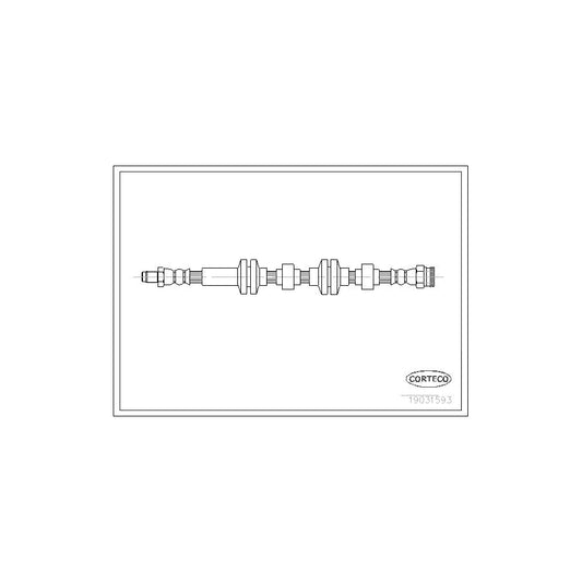 Corteco 19031593 Brake Hose For Alfa Romeo 166 (936) | ML Performance UK