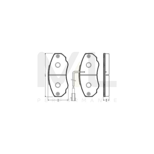 Bosch 0986Tb2432 Brake Pad Set Incl. Wear Warning Contact  | ML Performance Car Parts