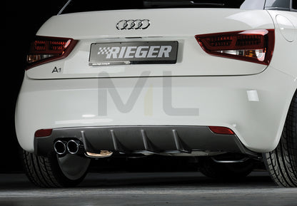 Rieger 00099875 Audi 8X A1 Rear Diffuser 1 | ML Performance UK Car Parts