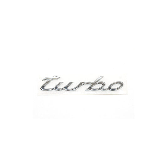 Genuine Porsche Turbo - Chromed Rear Badge For Porsche 95B 1 Macan Turbo | ML Performance UK Car Parts