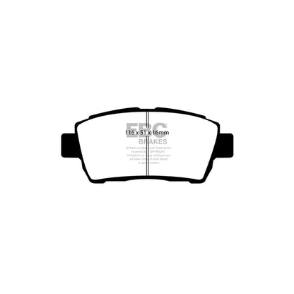 EBC PD04KF320 Toyota Yaris Bluestuff Front Brake Pad & Plain Disc Kit - Sumitomo Caliper 2 | ML Performance UK Car Parts