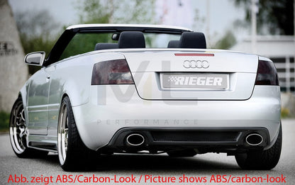 Rieger 00055269 Audi 8H A4 Rear Diffuser 2 | ML Performance UK Car Parts
