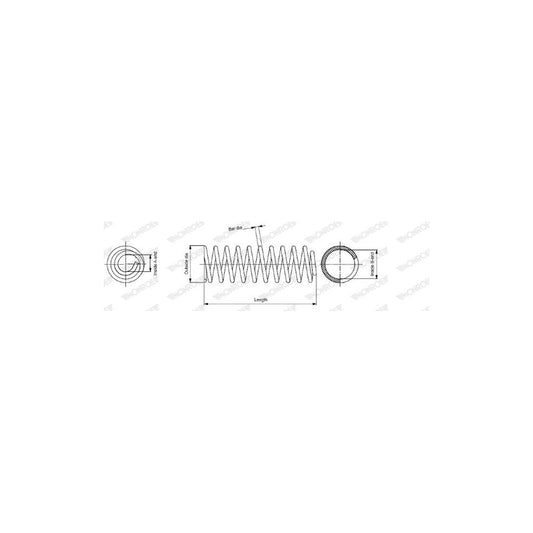 Monroe SP0791 Coil Spring For Toyota Land Cruiser 80 (J80)