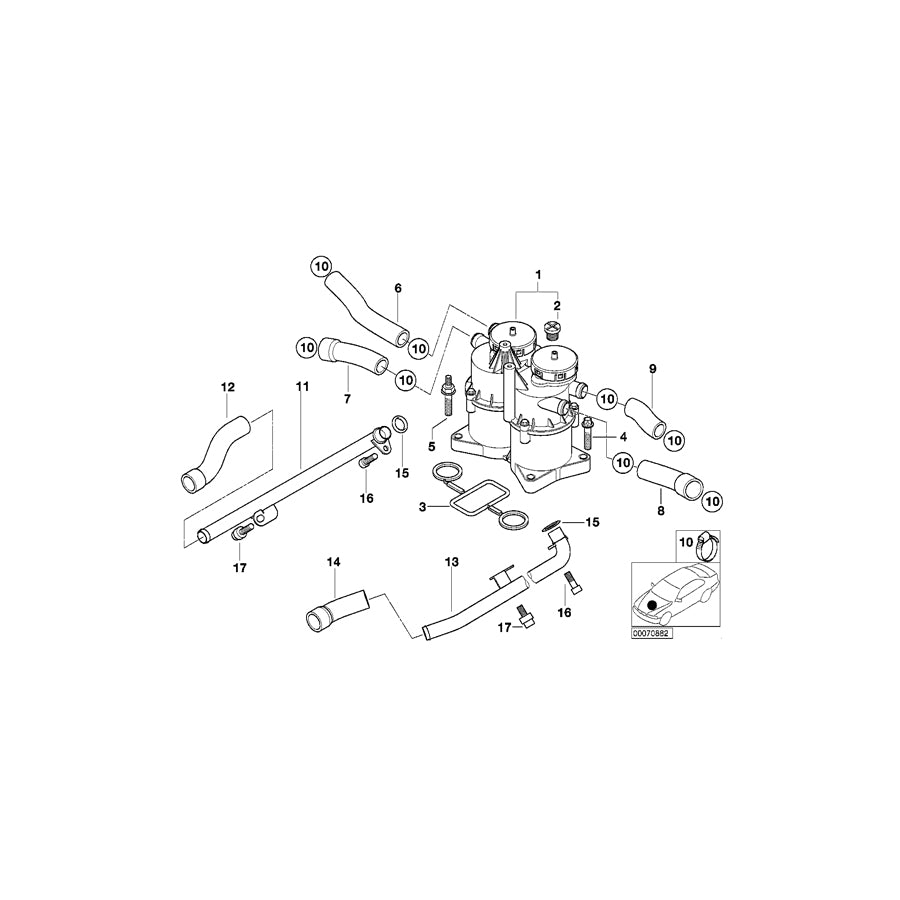 Genuine BMW 11152248387 E38 E65 Profile-Gasket (Inc. 740d) | ML Performance UK Car Parts