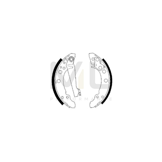 BOSCH 0 986 487 002 Brake Shoe Set | ML Performance Car Parts