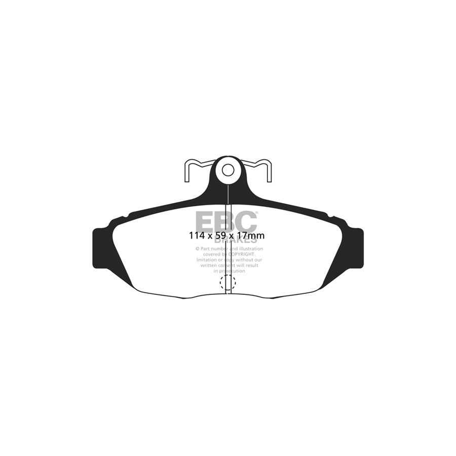 EBC DP31172C Ford Mustang Redstuff Rear Brake Pads 2 | ML Performance UK Car Parts