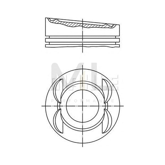 MAHLE ORIGINAL 028 05 13 Piston 85,01 mm, with piston rings | ML Performance Car Parts