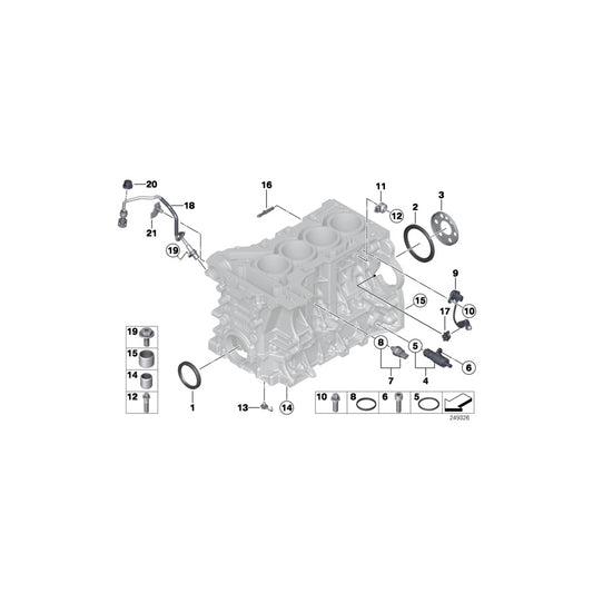 Genuine BMW 11157613038 F11 F33 F20 Holder (Inc. 420i, 320i & 328i) | ML Performance UK Car Parts