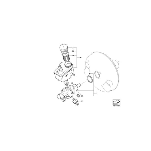 Genuine BMW 34316750643 E46 Brake Master Cylinder (Inc. 330Ci, 330i & 330d) | ML Performance UK Car Parts