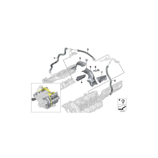Genuine BMW 11157589996 E70 E71 Heat Protection Left (Inc. X5 M & X6 M) | ML Performance UK Car Parts