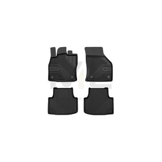 FROGUM Tailored, No.77 77409972 Floor mat set for SEAT LEON Elastomer, Front and Rear, Quantity: 4, Black | ML Performance Car Parts