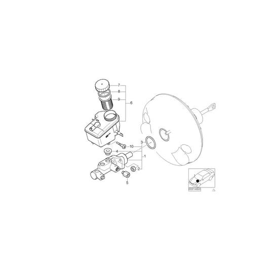 Genuine BMW 34311165582 E46 Brake Master Cylinder (Inc. 316i 1.6, 325ti & 320d) | ML Performance UK Car Parts