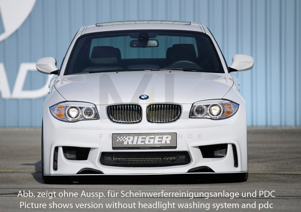 Rieger 00035041 BMW 1 Series E81 E82 E87 E88 Front Bumper 6 | ML Performance UK Car Parts