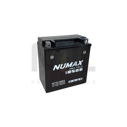 NTS16BS Numax AGM VRLA Motorcycle Battery 12V 14Ah | Car Batteries UK | ML Performance Car Parts