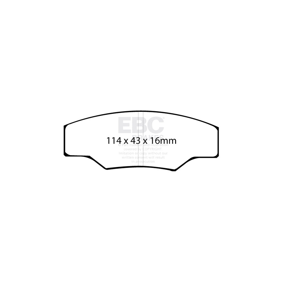 EBC DP8003RP1 Caterham RP-1 Full Race Front Brake Pads - AP Caliper (Inc. C21 & JPE) 2 | ML Performance UK Car Parts