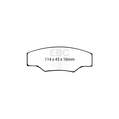 EBC DP8003RP1 Caterham RP-1 Full Race Front Brake Pads - AP Caliper (Inc. C21 & JPE) 2 | ML Performance UK Car Parts