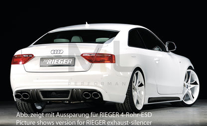 Rieger 00099075 Audi B8 B81 A5 Rear Diffuser 2 | ML Performance UK Car Parts