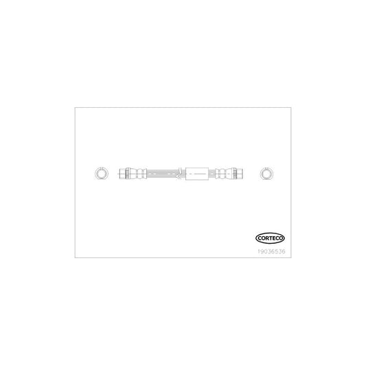 Corteco 19036536 Brake Hose For Fiat Scudo | ML Performance UK