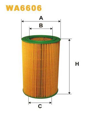WIX Filters WA6606 Air Filter For Saab 900