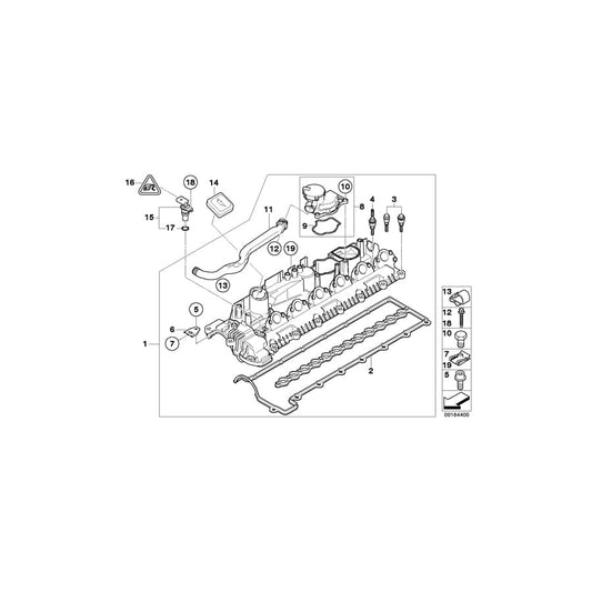 Genuine BMW 11127809513 E64 E70 E61 Vent Pipe (Inc. 635d, 535d & 335d) | ML Performance UK Car Parts