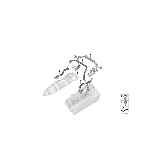 Genuine BMW 11158698825 G07 G06 G05 Crankcase Ventilation Intake Pipe (Inc. X5 M50iX, X6 M50iX & X7 M50iX) | ML Performance UK Car Parts