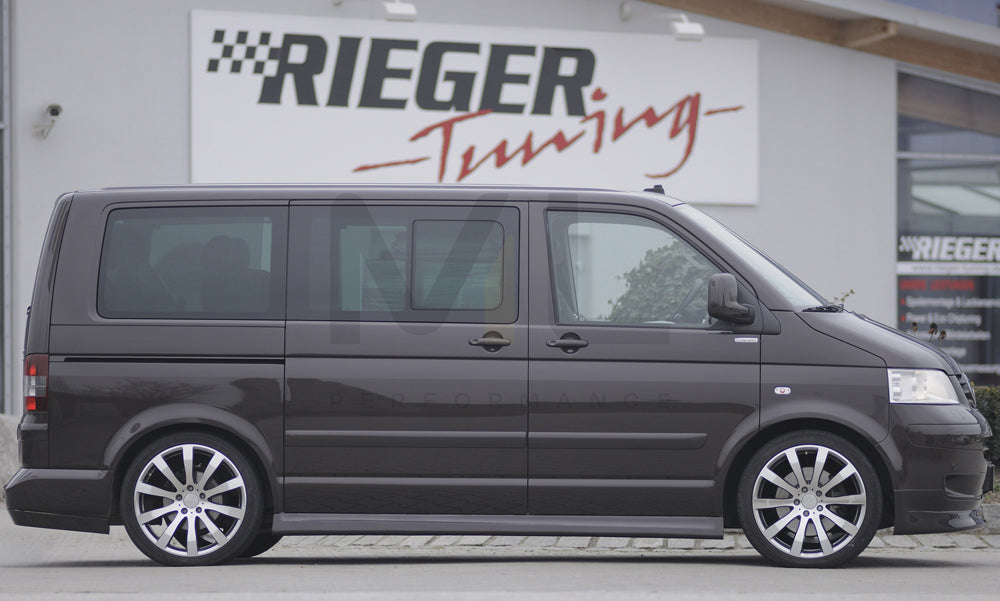 Rieger 00059250 VW T5 Front Splitter 5 | ML Performance UK Car Parts