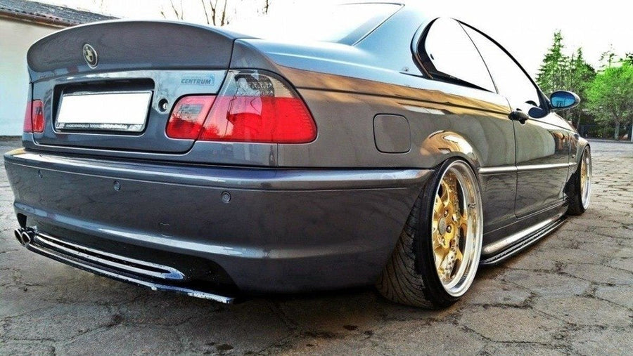 Maxton Design BMW Series 3 E46 M-Pack Coupe Central Rear Splitter (without vertical bars)
