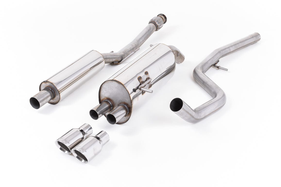 MillTek SSXPE106 Peugeot 208 Resonated Cat-Back Exhaust with Polished Tips - EC Approved
