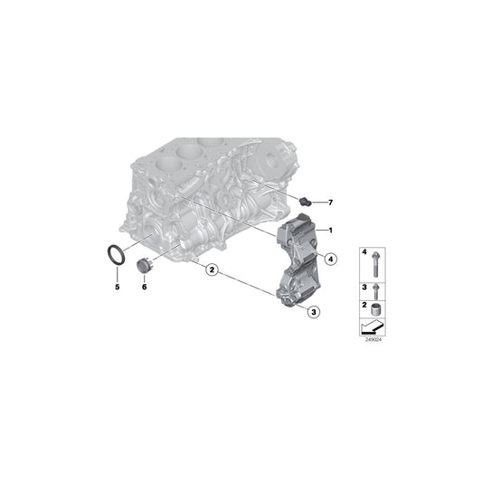 Genuine BMW 11168506863 F07 F10 E71 Aggregate Support (Inc. X5 35dX, 125d & X4 30dX) | ML Performance UK Car Parts