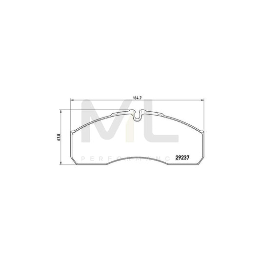 Brembo P 50 083 Brake Pad Set Suitable For Mercedes-Benz Sprinter 5-T Platform/Chassis (W905) Prepared For Wear Indicator | ML Performance Car Parts