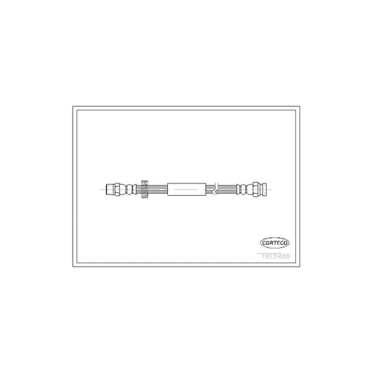 Corteco 19031688 Brake Hose For Ford Galaxy Mk1 (Wgr) Mpv | ML Performance UK