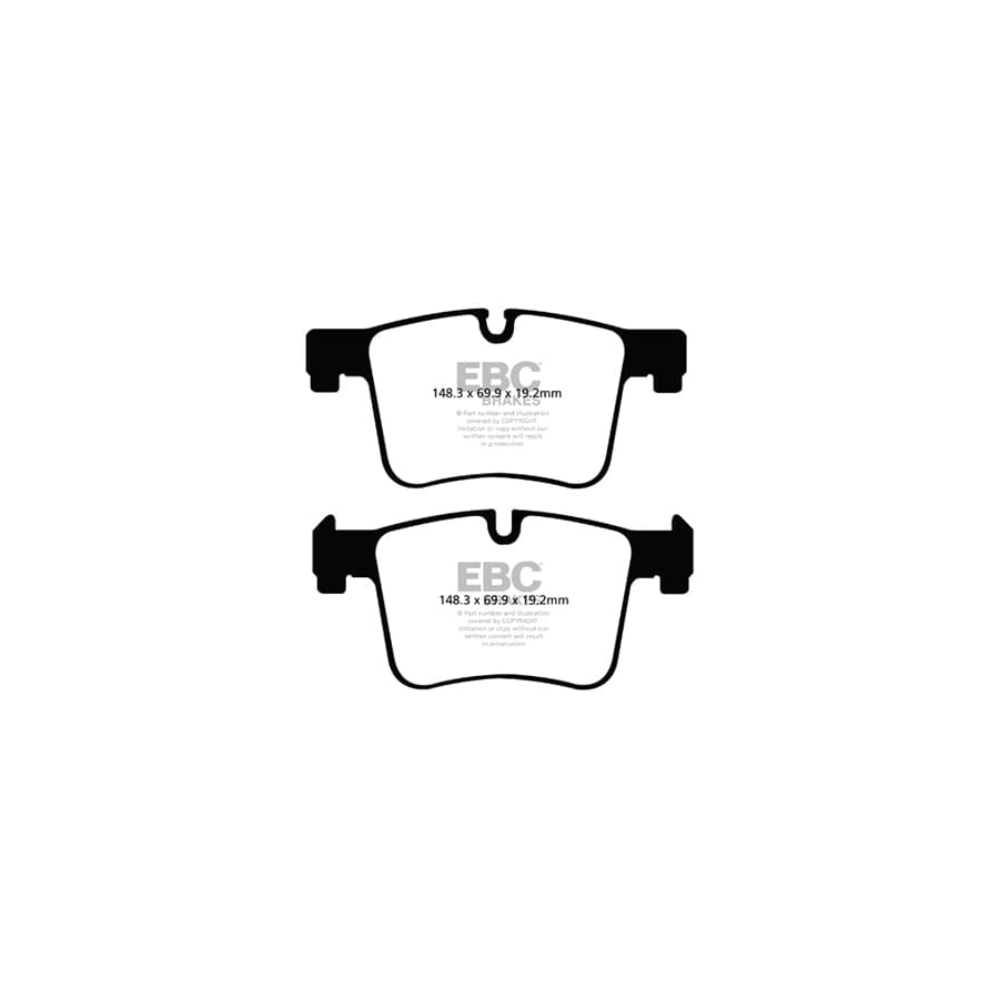 EBC PD11KF1265 BMW Greenstuff Front Brake Pad & GD Disc Kit - ATE Caliper 2 | ML Performance UK Car Parts